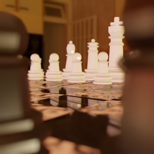 3D modeled Chess Set